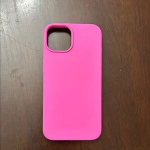 Pink Silicone iPhone 14 Case